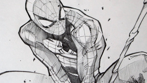 How to Draw SPIDERMAN step by step easy - Barnett Gallery